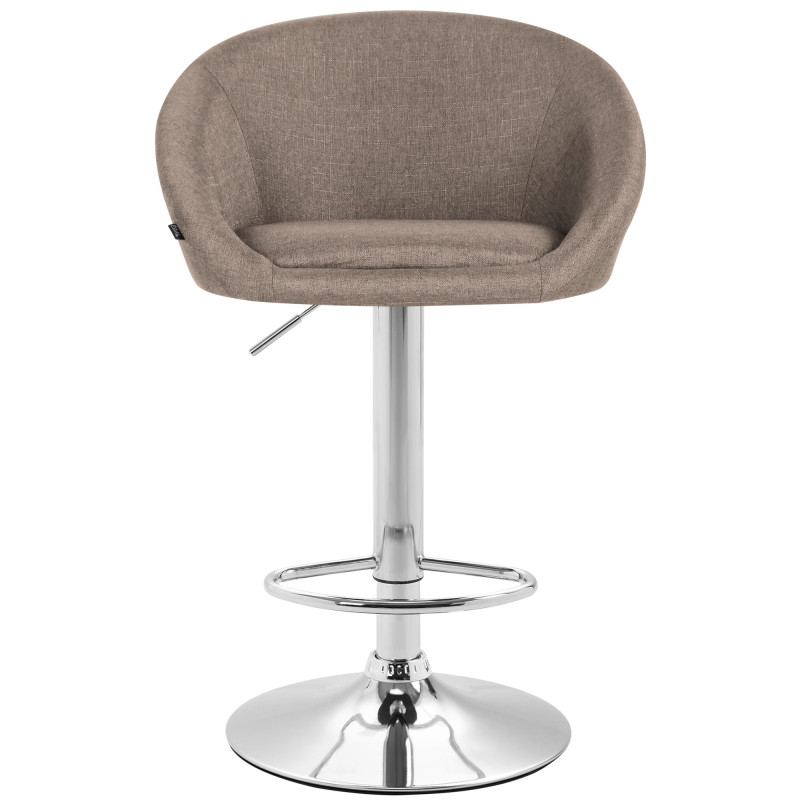 Tabouret de bar Miami V2 tissu C taupe
