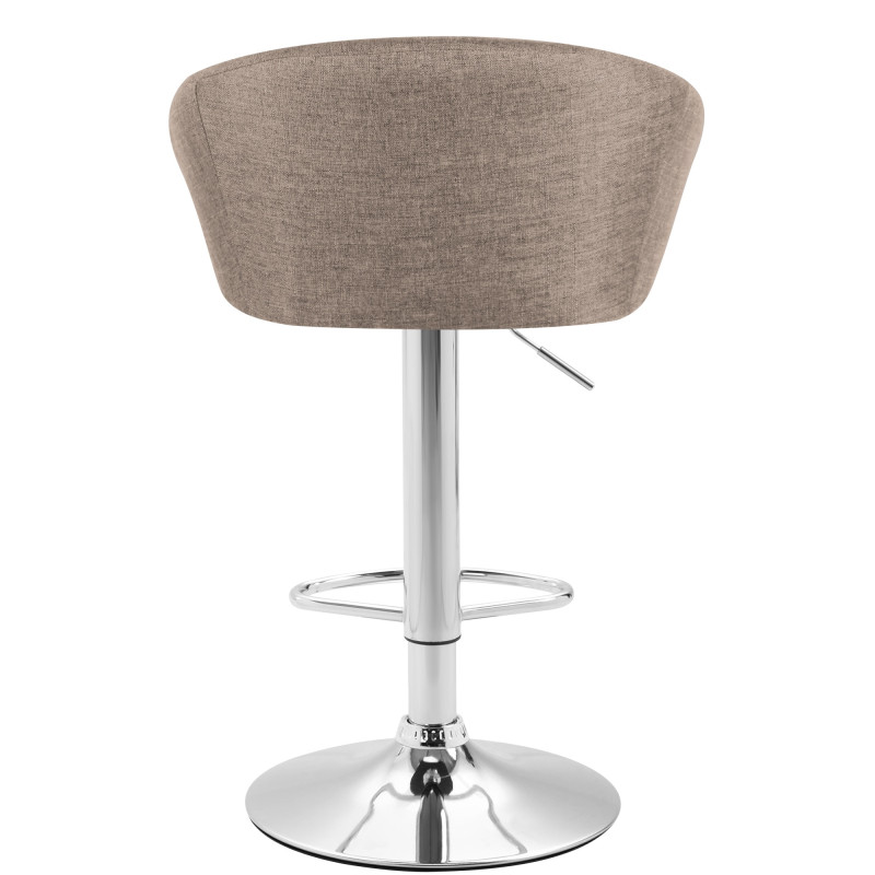 Tabouret de bar Miami V2 tissu C taupe