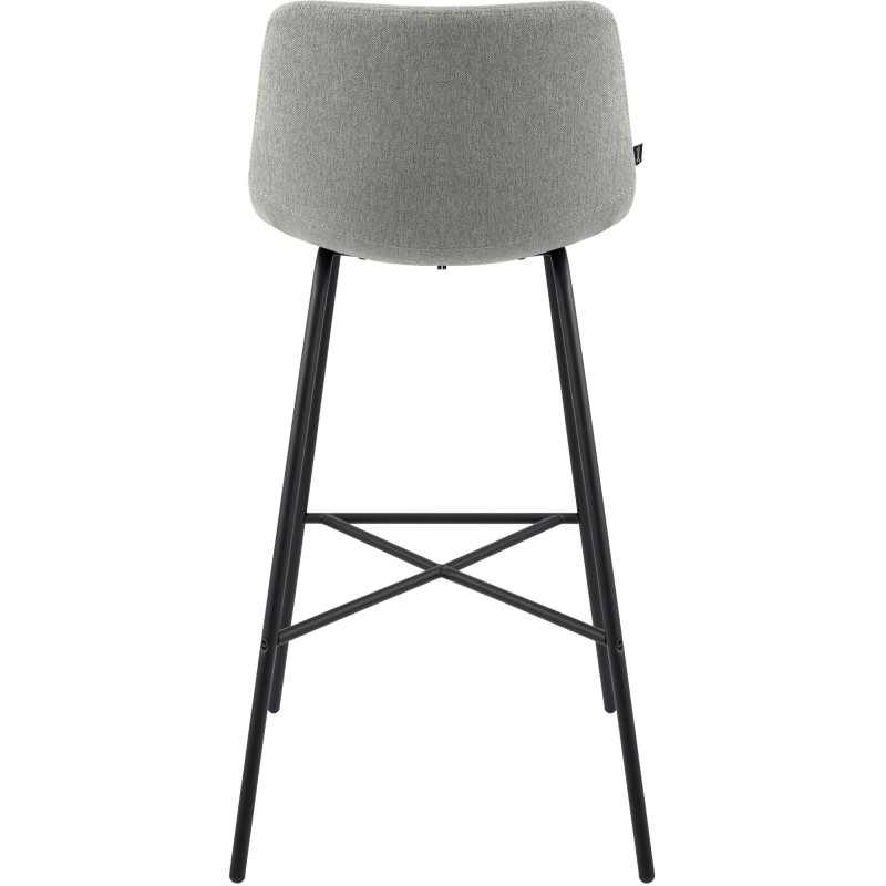 Tabouret de bar Altona en tissu gris