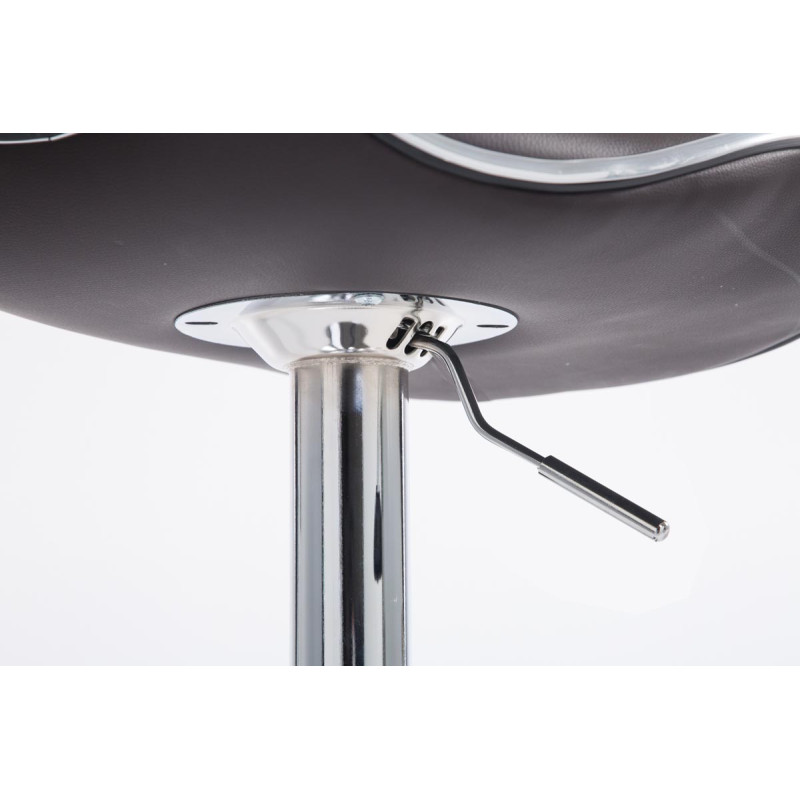 Tabouret de bar Las Vegas V2 chrome marron