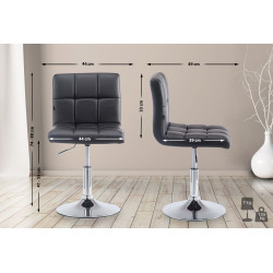 Chaise longue Palma V2 noire