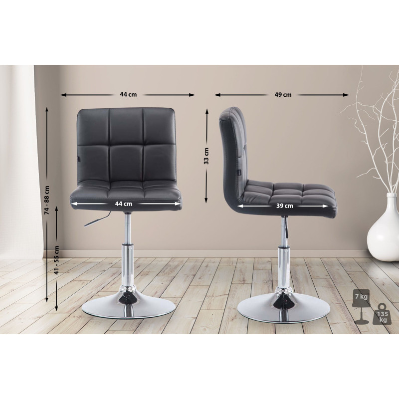 Chaise longue Palma V2 noire