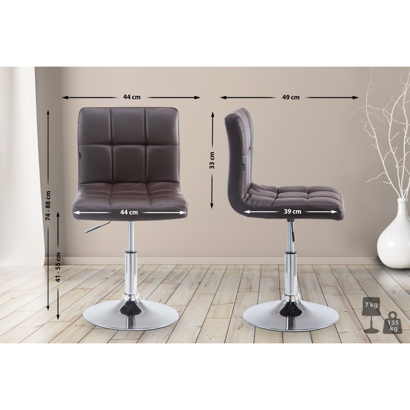 Chaise longue Palma V2 marron