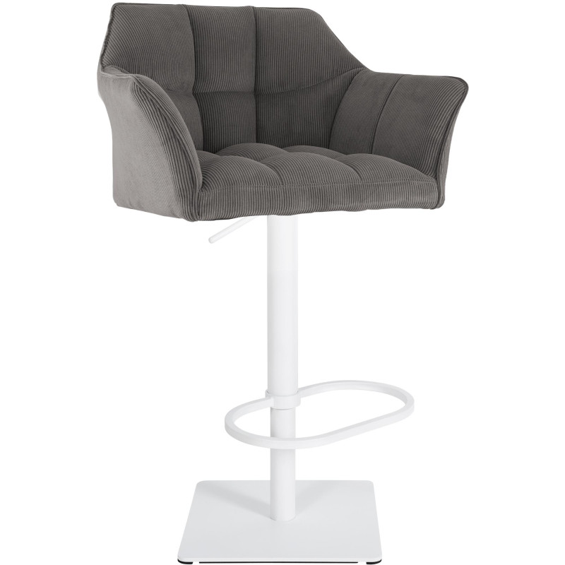 Taburete de bar Damaso W Cord, color topo