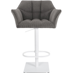 Taburete de bar Damaso W Cord, color topo