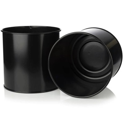 Set de pots de fleurs Alexandra House Living Noir Métal Avec support (3 Pièces)