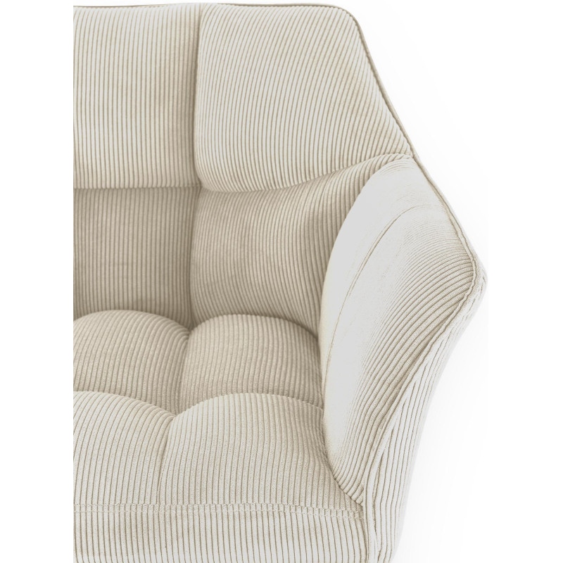 Taburete de bar Damaso E Cord, crema