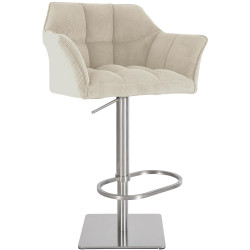 Taburete de bar Damaso E Cord, crema