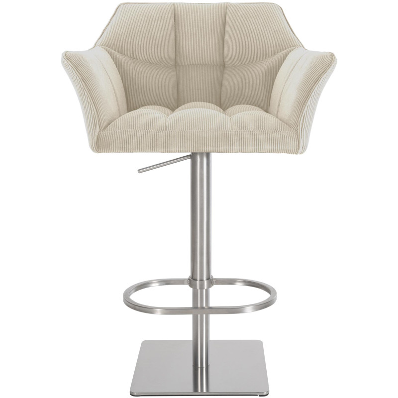 Taburete de bar Damaso E Cord, crema