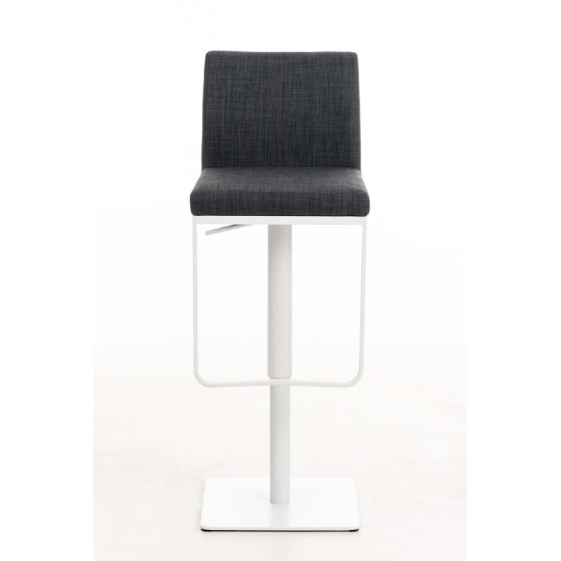 Tabouret de bar Panama W en tissu gris foncé