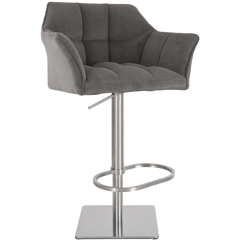 Tabouret de bar Damaso E Cord, taupe