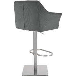 Sgabello da bar grigio Damaso E Cord