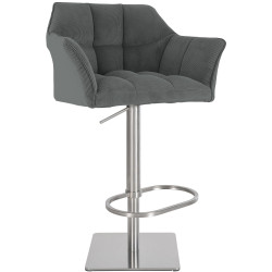 Tabouret de bar gris Damaso E Cord