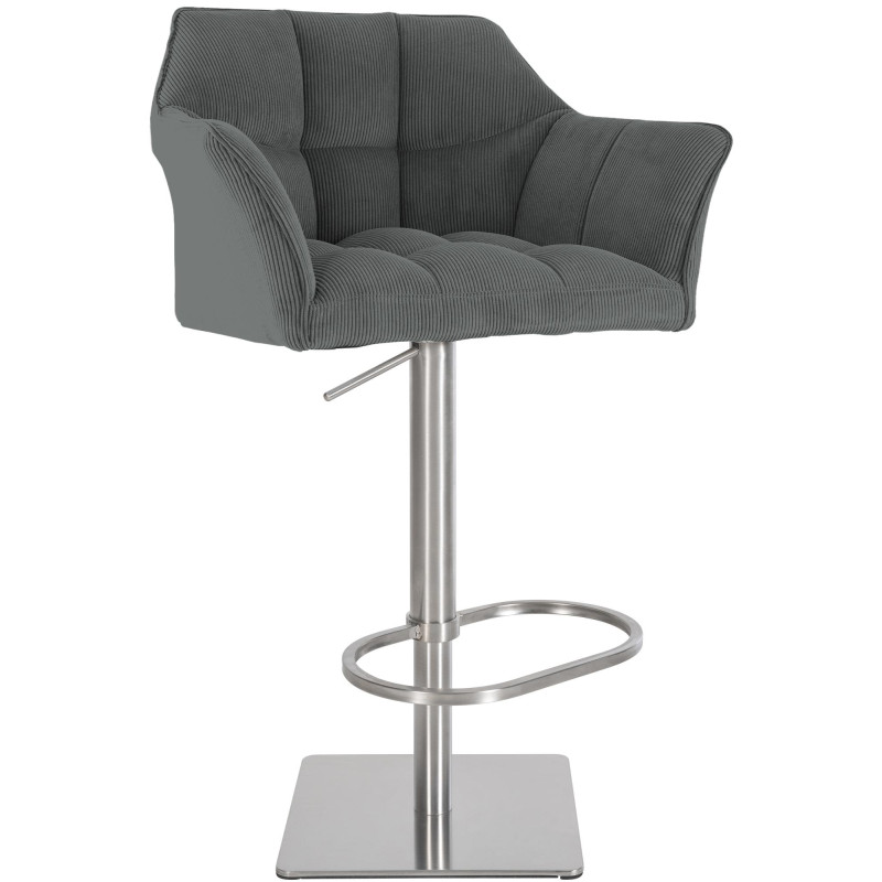 Tabouret de bar gris Damaso E Cord