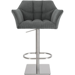 Tabouret de bar gris Damaso E Cord