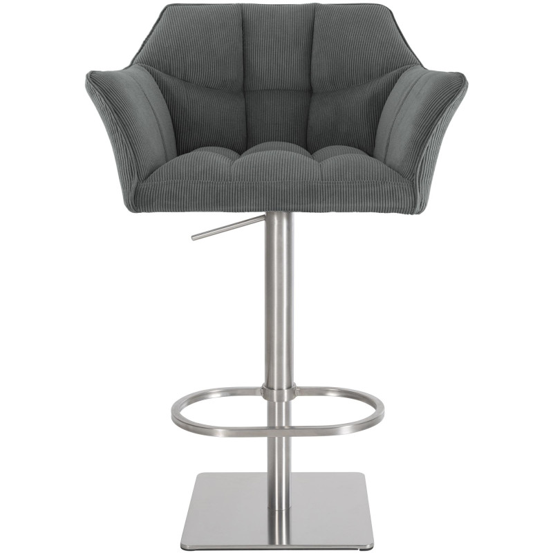 Taburete de bar gris Damaso E Cord