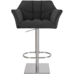 Banqueta alta Damaso E Cord cinza escuro