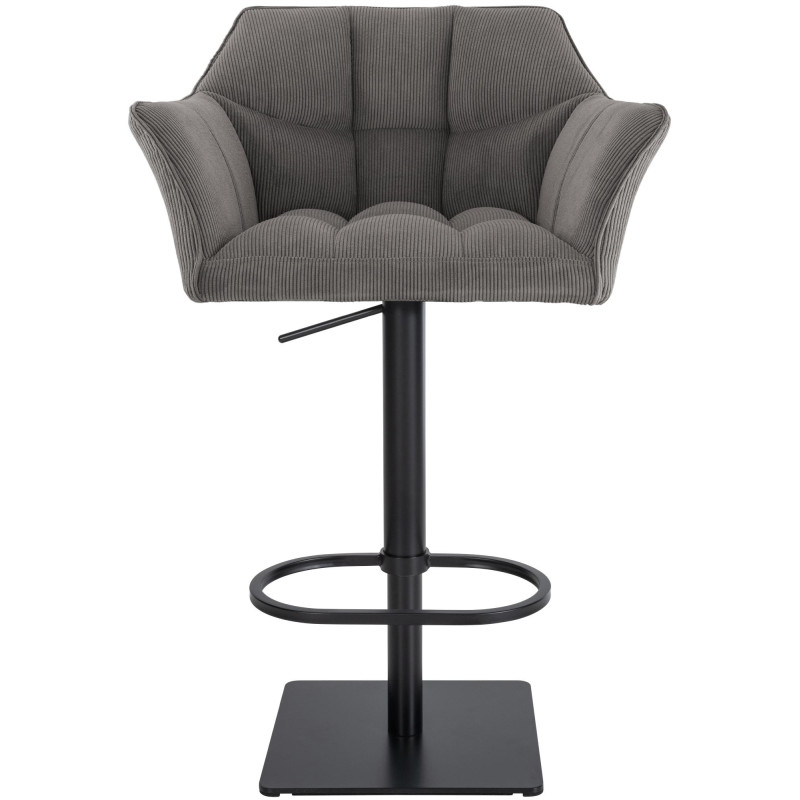 Tabouret de bar Damaso B Cord, taupe