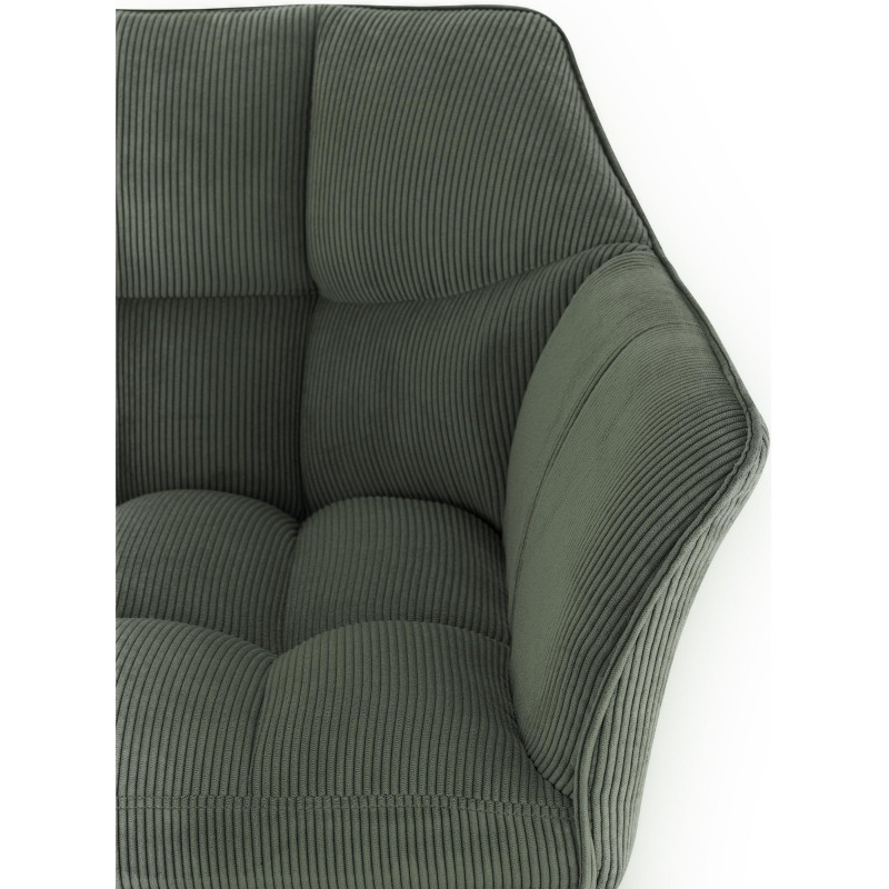 Sgabello da bar Damaso B Cord verde