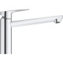 GROHE Robinet évier de cuisine Start curve, mousseur économique d'eau, sans tirette de vidage, bonde de vidage incluses, 3171700