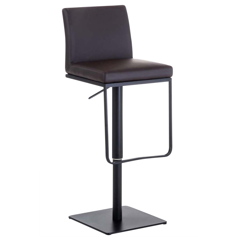 Tabouret de bar Panama B simili cuir marron