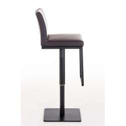 Tabouret de bar Panama B simili cuir marron