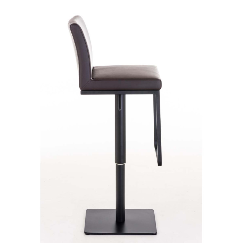 Tabouret de bar Panama B simili cuir marron