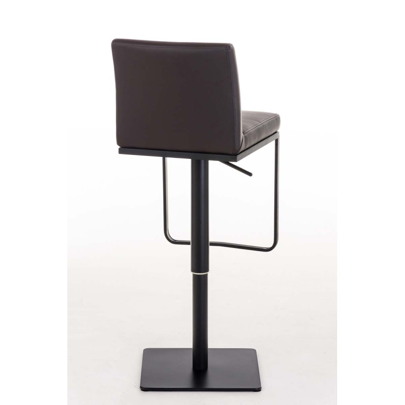 Tabouret de bar Panama B simili cuir marron