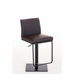 Tabouret de bar Panama B simili cuir marron