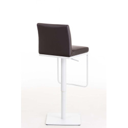 Tabouret de bar Panama W similicuir marron