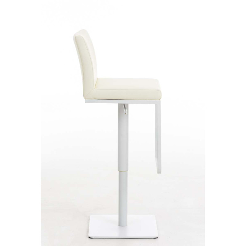 Tabouret de bar Panama W similicuir crème