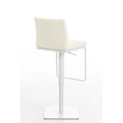 Tabouret de bar Panama W similicuir crème