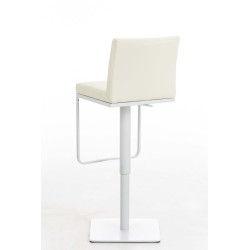 Tabouret de bar Panama W similicuir crème
