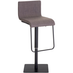 Tabouret de bar Limon B en tissu gris