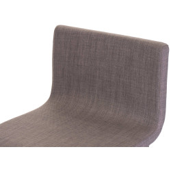 Tabouret de bar Limon B en tissu gris