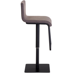 Tabouret de bar Limon B en tissu gris