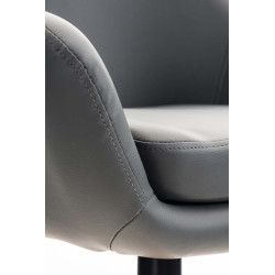 Tabouret de bar Grant simili cuir gris