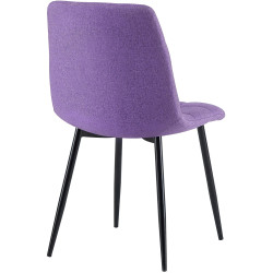 Chaise de salle à manger en tissu Antibes | violet
