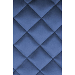 Set di 2 sgabelli da bar in velluto Kasson, blu