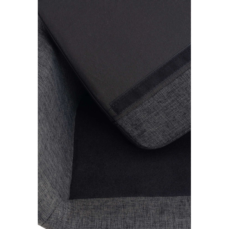 Tabouret de bar Grant en tissu gris foncé