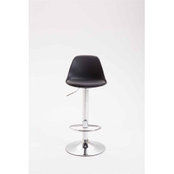 Tabouret de bar Kiel, similicuir noir