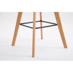 Tabouret de bar Metz tissu Natura gris