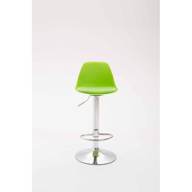 Tabouret de bar Kiel en cuir artificiel vert