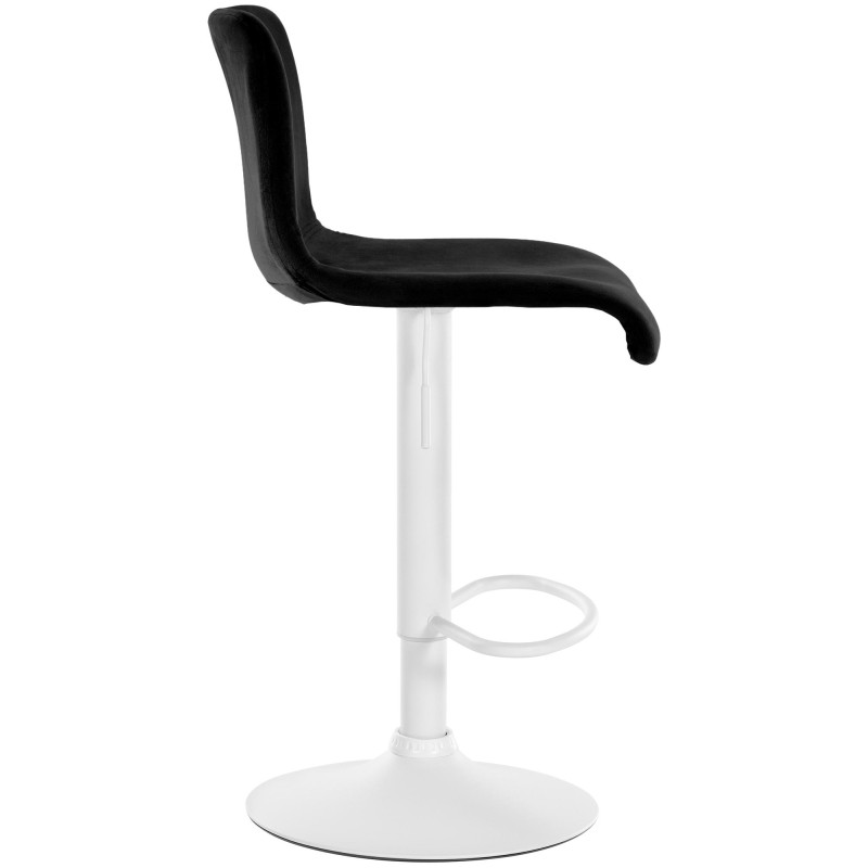 Tabouret de bar Hoover en velours noir
