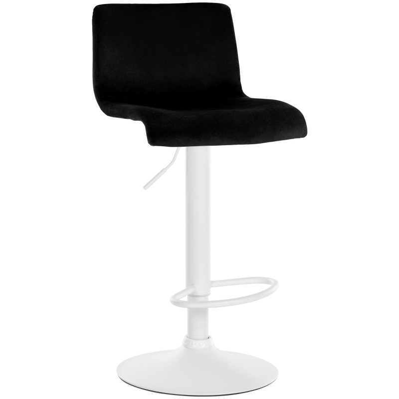 Tabouret de bar Hoover en velours noir