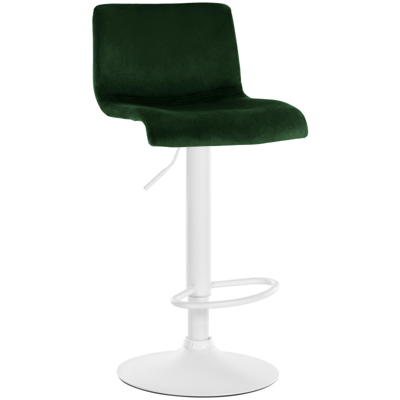 Tabouret de bar en velours Hoover, vert