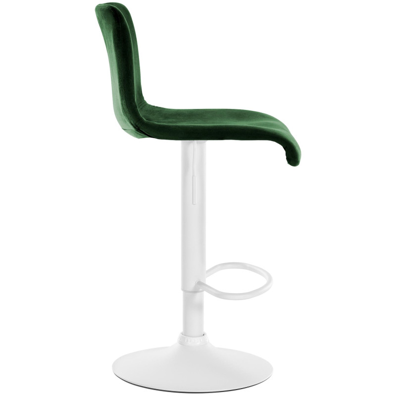 Tabouret de bar en velours Hoover, vert