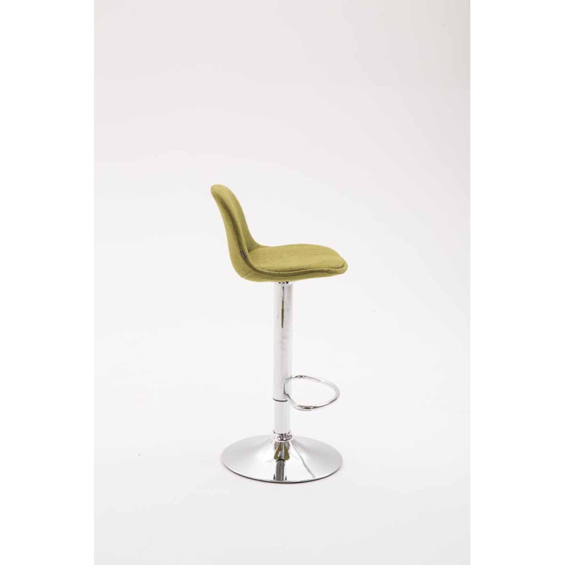 Tabouret de bar Kiel en tissu vert