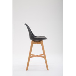 Tabouret de bar Cannes plastique Natura noir