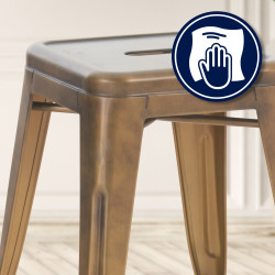Tabouret doré Armin